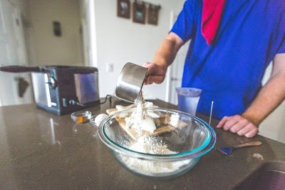 Mixing Batter For Wisconsin Fish Fry With Chimichurri Sauce